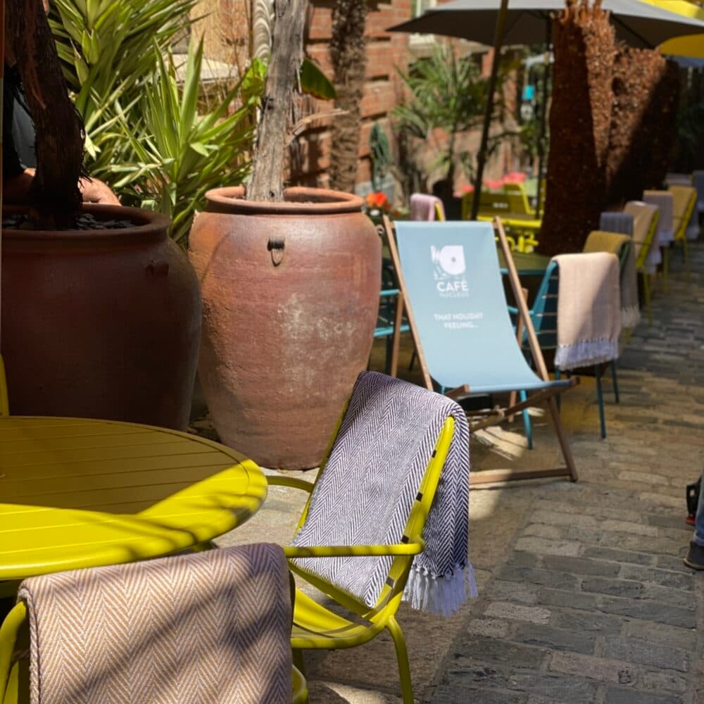 Cafe Nucleus Rochester deckchair